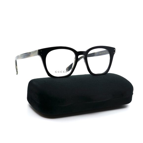 NEW GUCCI GG0572O 009 BLACK GREY AUTHENTIC EYEGLASSES FRAME - Picture 1 of 14